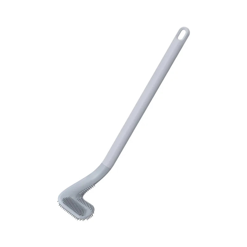 Silicone cleaning brushes with bathroom holder - Gray