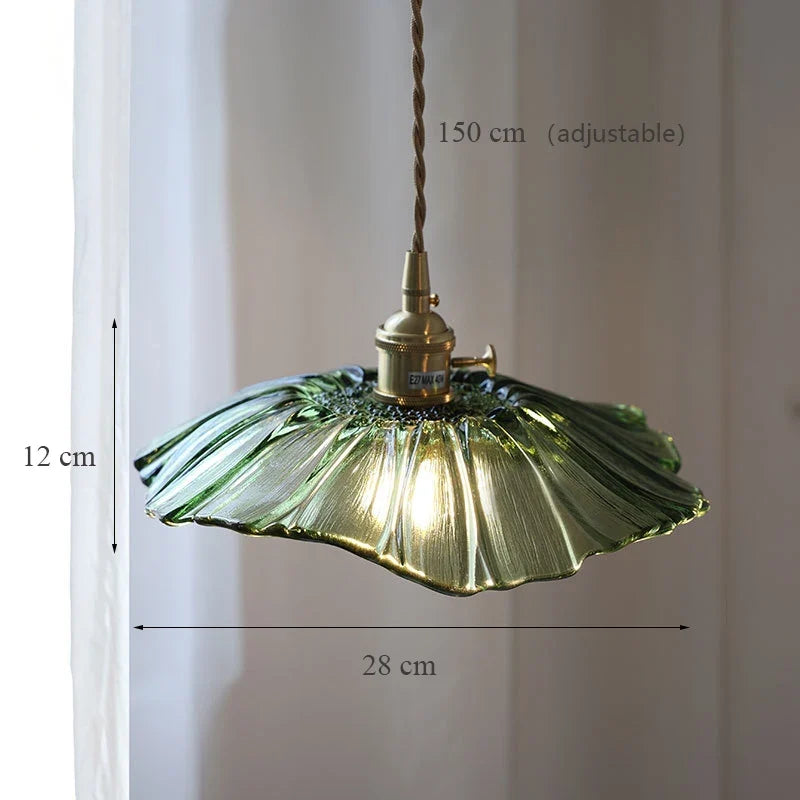 Pendant in decorative glass modern Japanese style - 4 / Robot Bulb Included