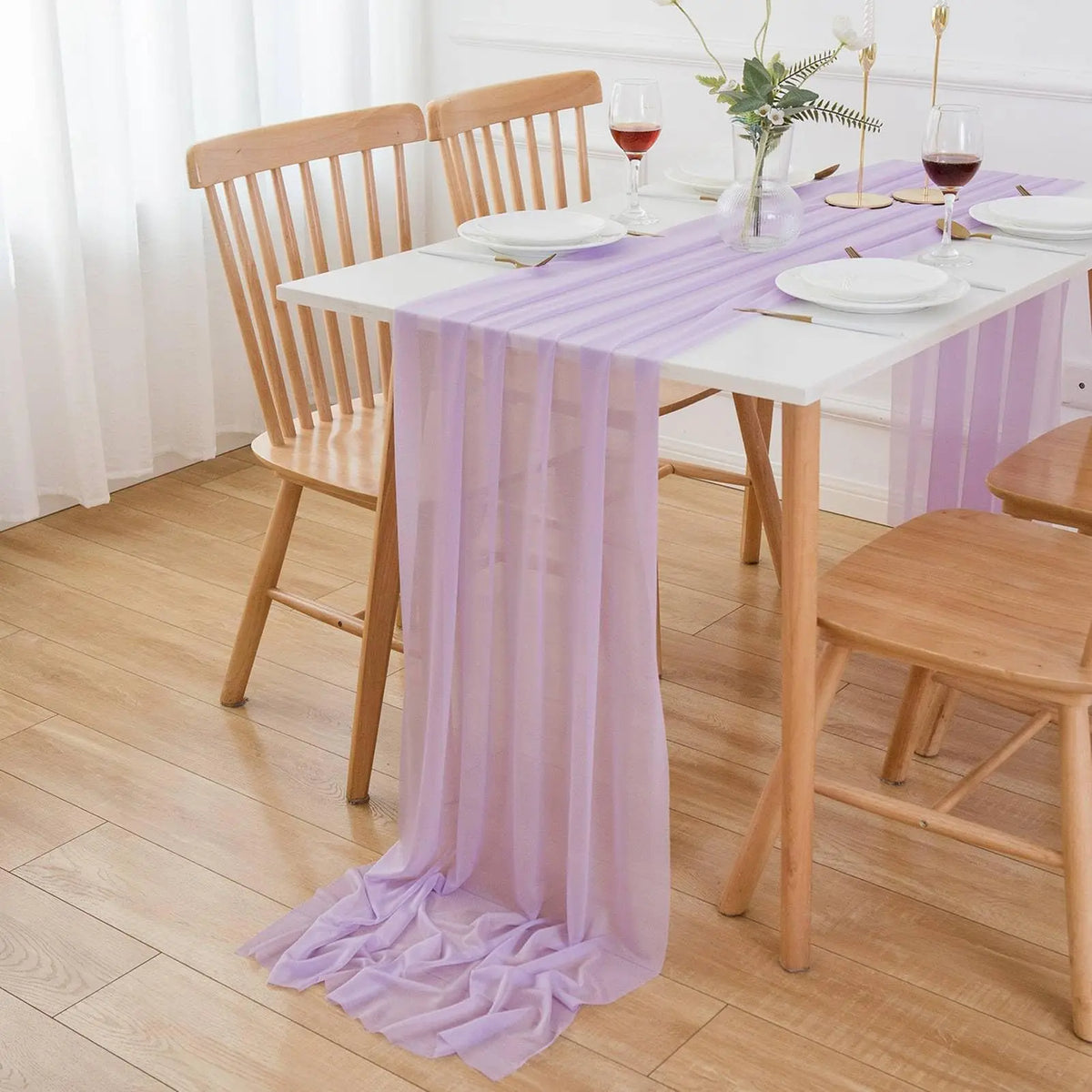 Table runner bohemian transparent color wedding - 30x180CM