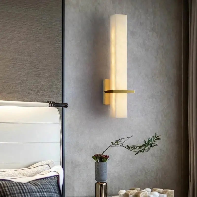 Light copper wall sconce LED light modern design for interior - view 2