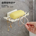 Self-adhesive wall soap holder without perforation for bathroom