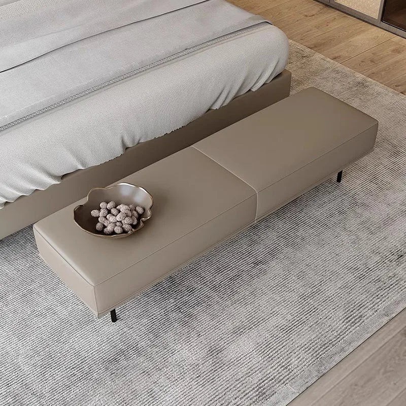 Nordic luxury upholstered stool trendy and comfortable - view 3