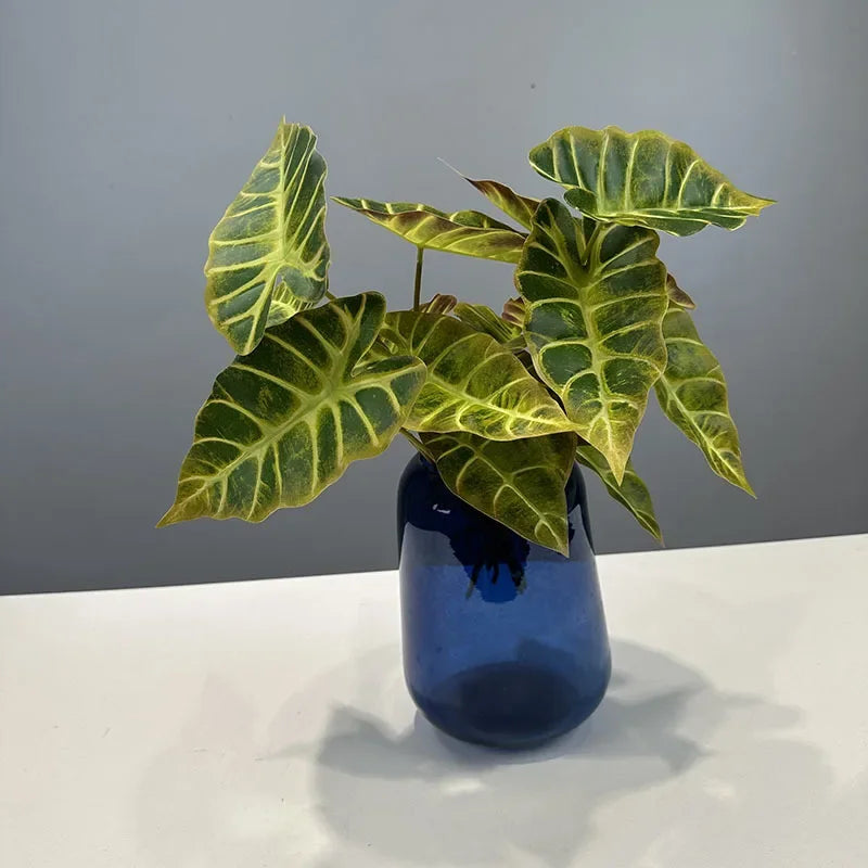 Set of 2 artificial leaves for autumn party decoration - view 5