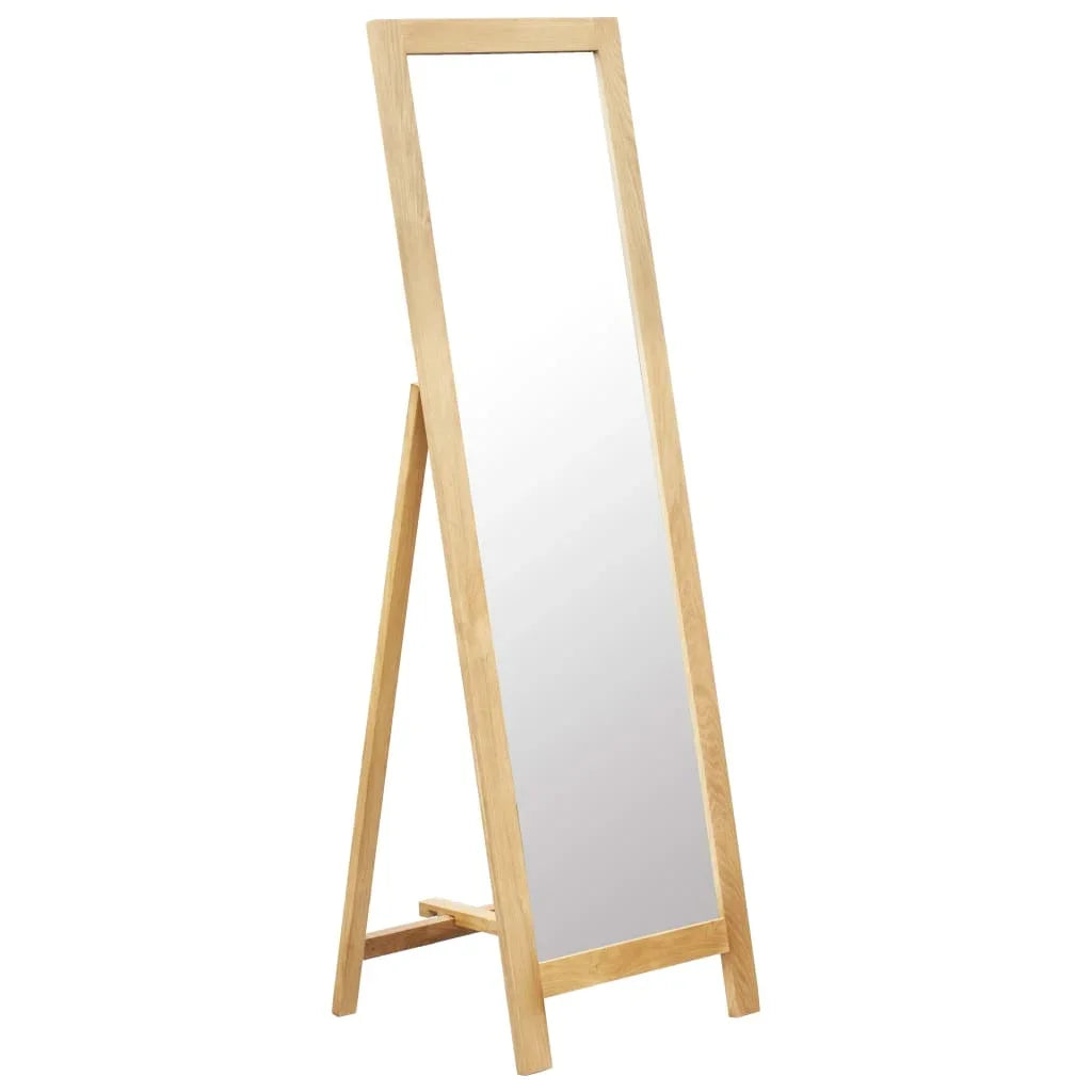 Floor mirror 48x46,5x150 cm solid oak wood home decoration wall decal living room decoration - view 7