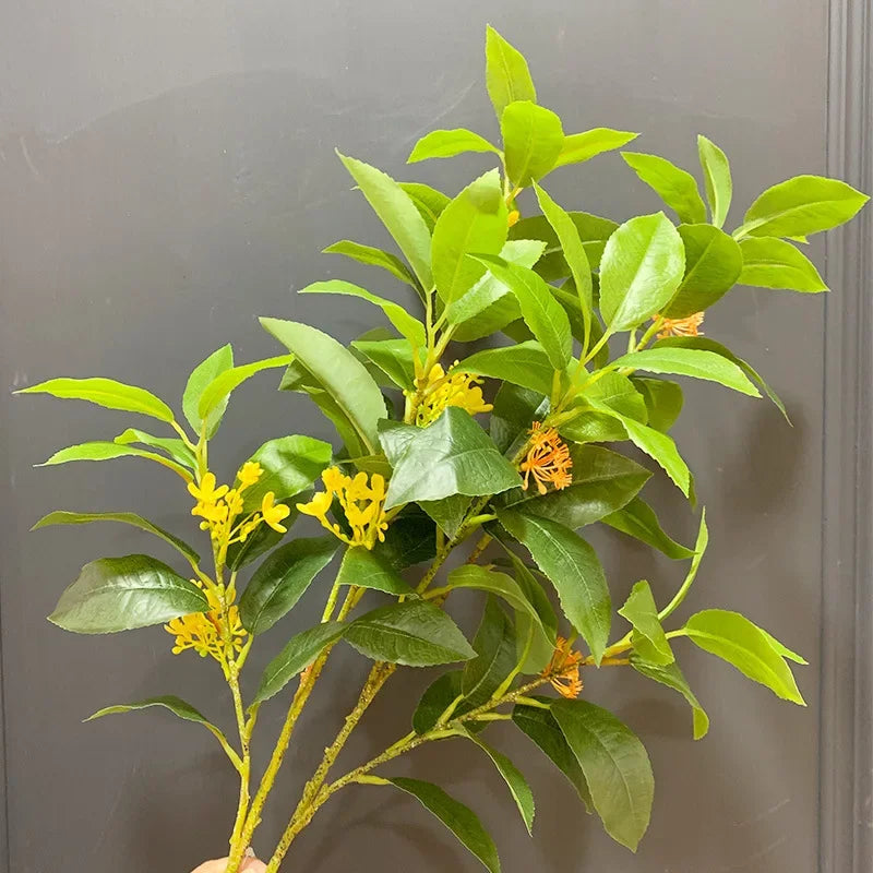 Set of 6 artificial osmanthus silk plants for commercial decoration - view 2