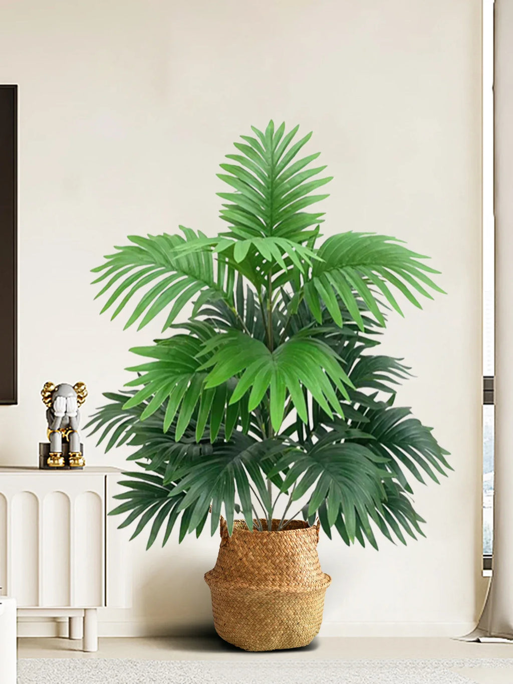 Artificial palm with tropical leaves for interior decoration - view 4