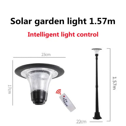 Led solar floor lamp for garden and outdoor aisles - 3-1.57m / Warm and White light