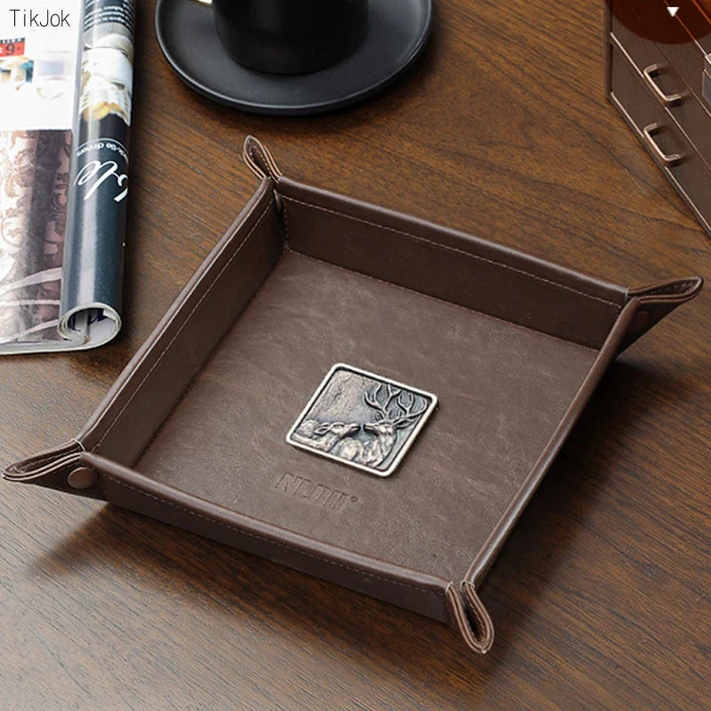 Antique pocket for key and coin storage - L 24,5 cm