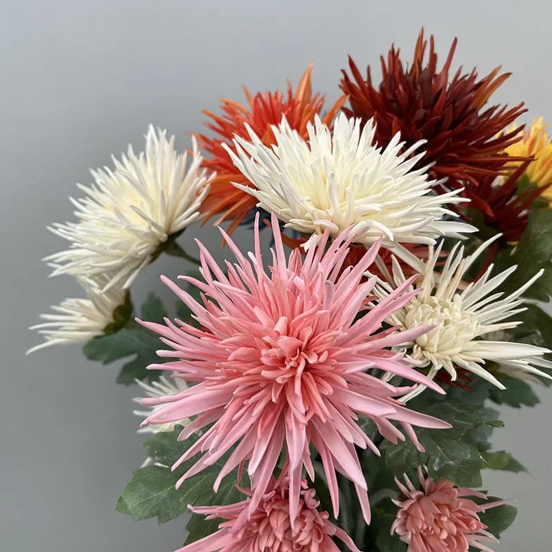 Artificial plant chrysanthemum touch realistic decoration mall - view 6