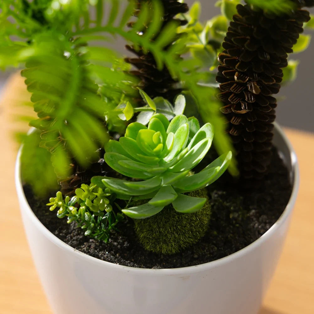 Fake palm large artificial plant in decorative pot - view 6