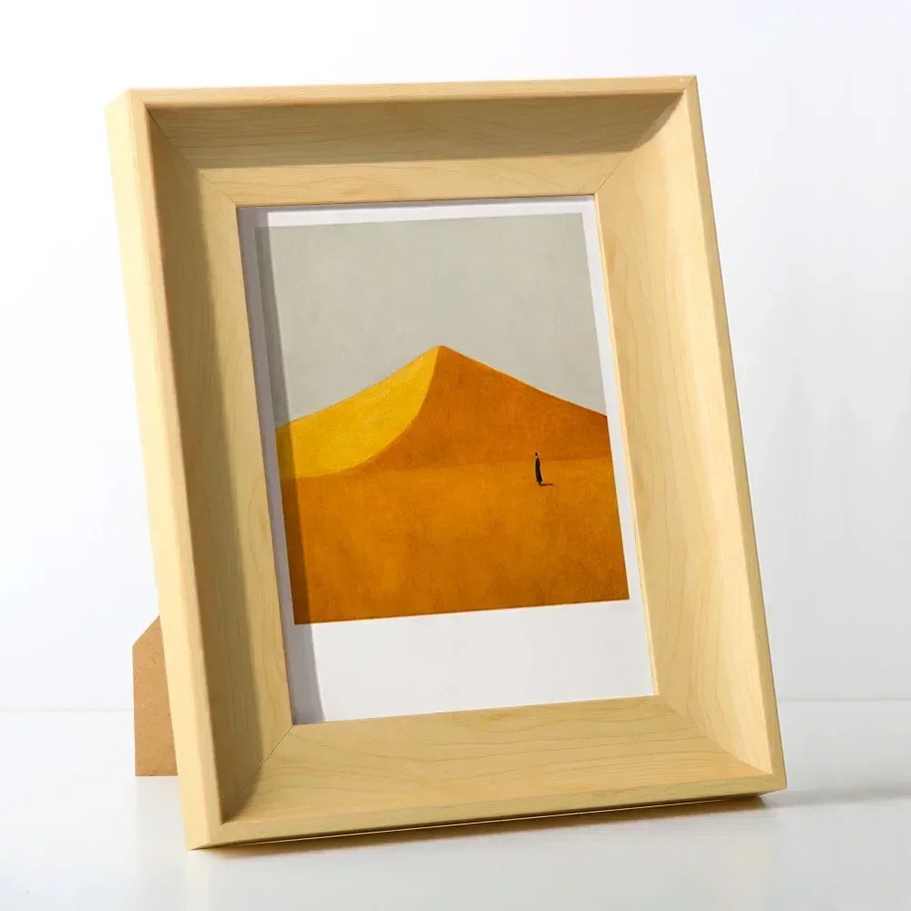 Elegant vintage wooden picture frame for wall and table decoration - Wood Color / 10 pouces