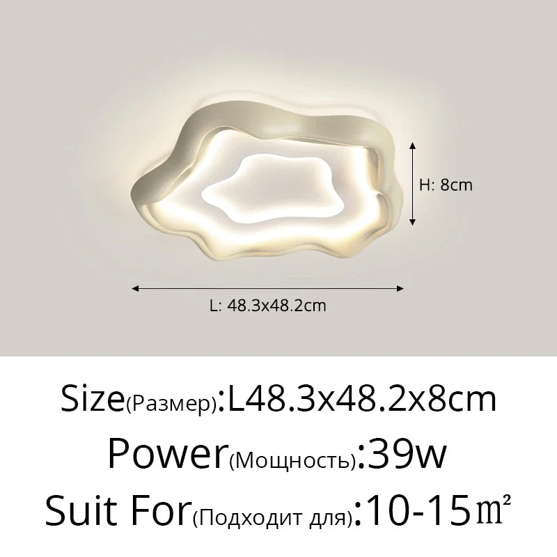 Modern LED ceiling lights for creative interior lighting - Café au lait B / Gradation infinie