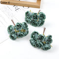 Mini bouquet of artificial rose wines for floral decoration - E