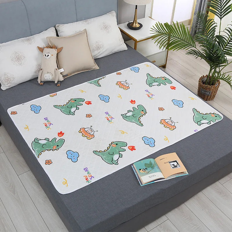 150/120/70cm Large Washable Mattress Urine Adult Elder Incontinence Bed Pad Women Menstrual Bed Sheet Protector, Kids Urine Mat - 08 / 50x70cm -S