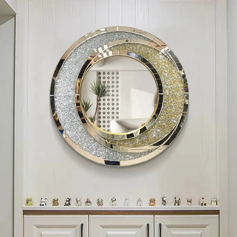Luxury round mirror to hang for interior decoration - view 4