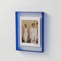 Acrylic photo frames for interior and wall decoration - Blue / 11x14cm