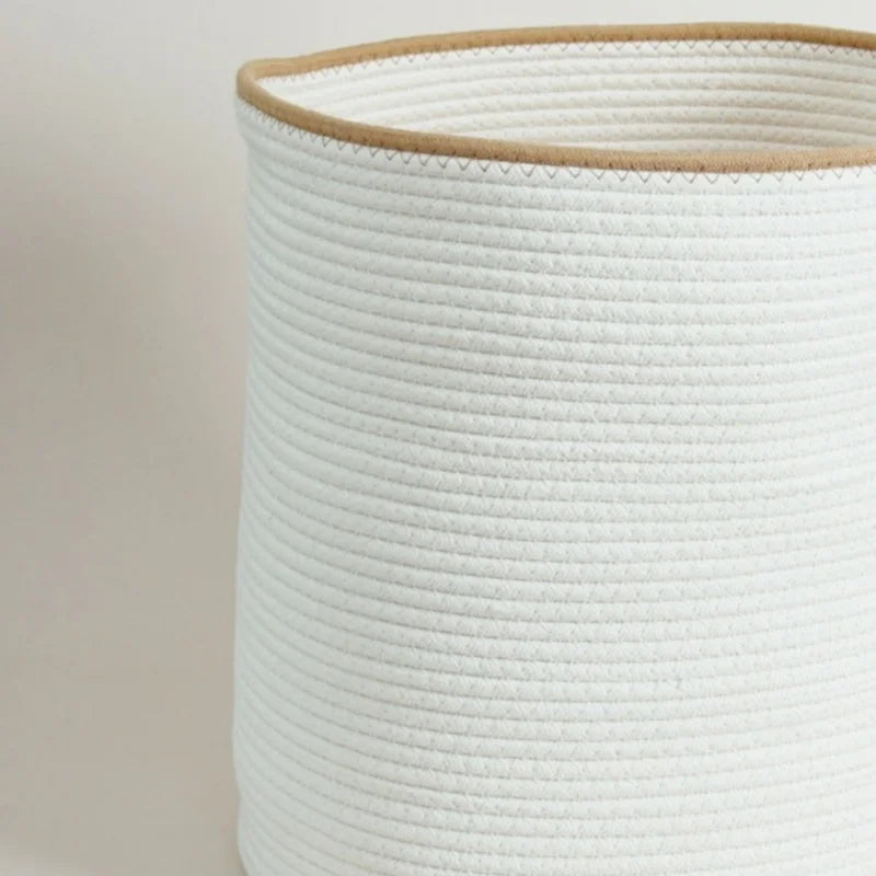 Cotton Rope Basket Boho Nursery Woven Closet Storage Bins Organizer for Baby Toys,Diaper, Blankets,Magazine,Potted ,Living Room - view 6