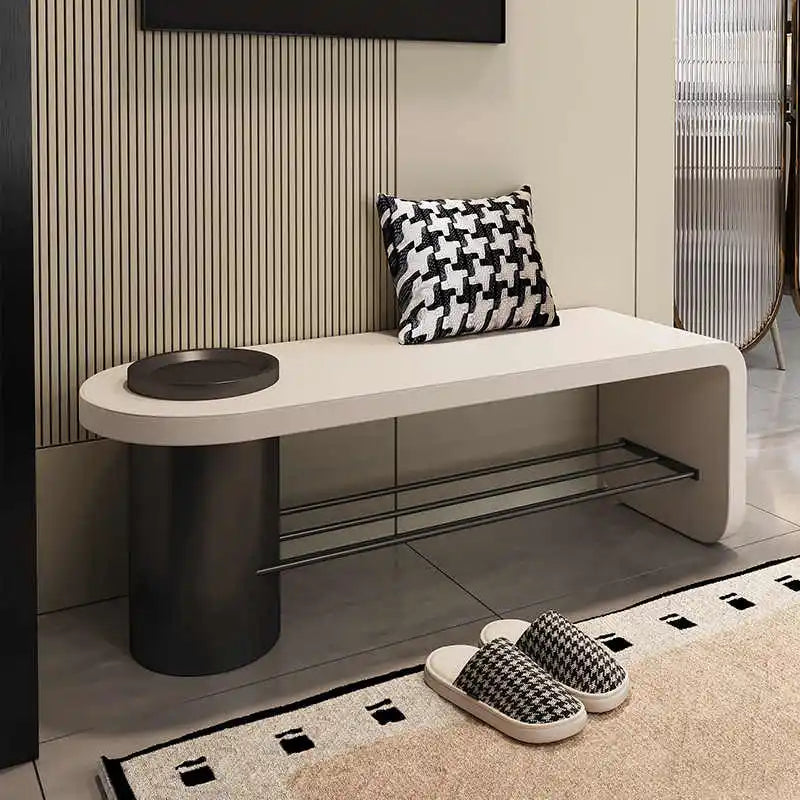 Multifunction storage bench for footwear and other objects