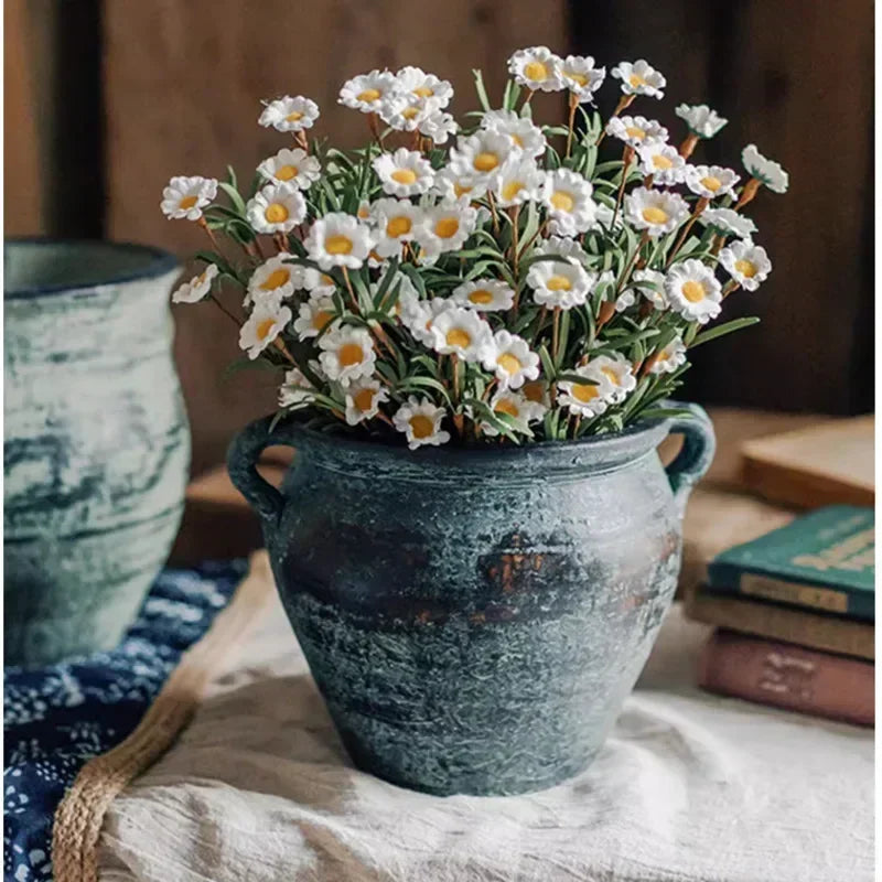 Rustic pottery gardeners for interior and exterior decoration - view 2