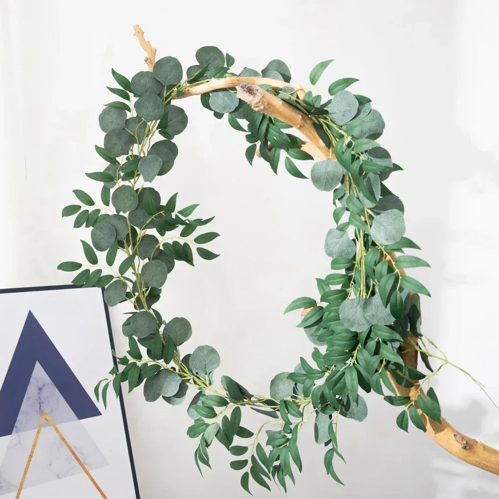 Artificial plant eucalyptus vine silk for interior and exterior decoration - view 4