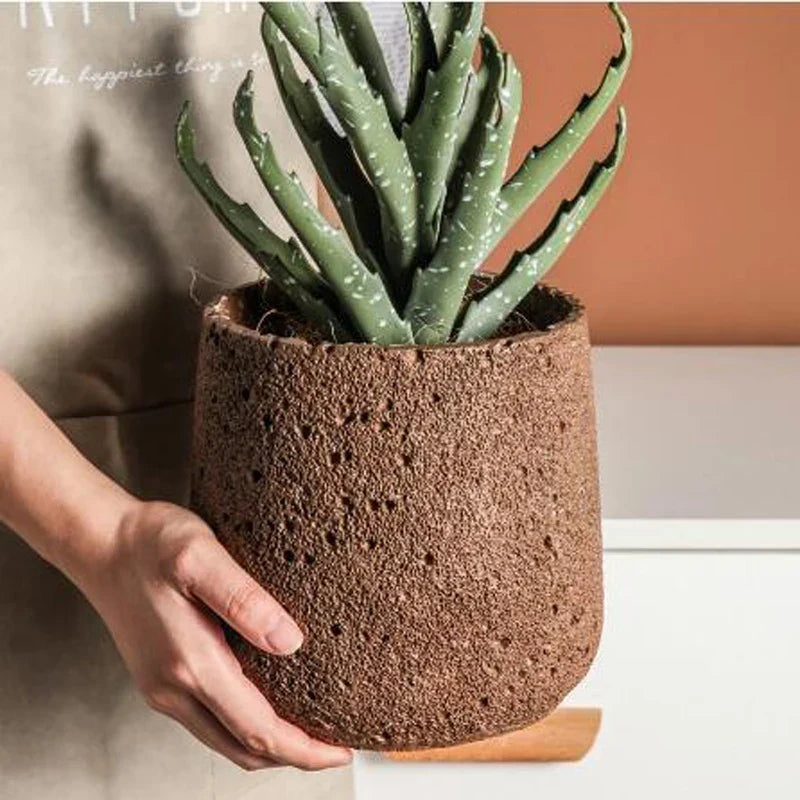 Silicone mould for creative and Nordic flowerpot - M 13x12,5cm