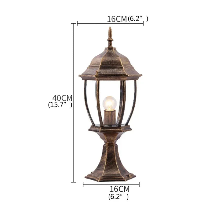 Outdoor solar led wall sconce for garden and courtyard - Bronze D40cm