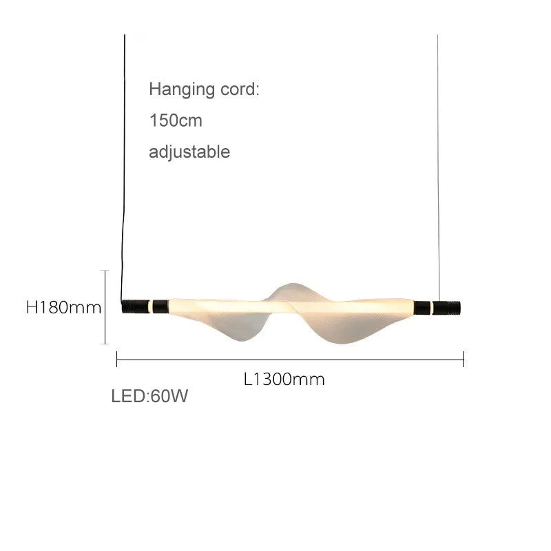 Chandelier design led acrylic trend modern lighting 2024 - White 2