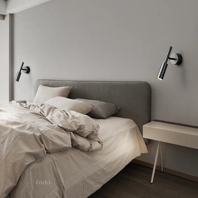 Adjustable minimalist wall sconce for modern design reading - view 3