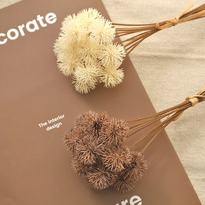 Set of 12 artificial dandelion balls for decoration and gifts - view 2