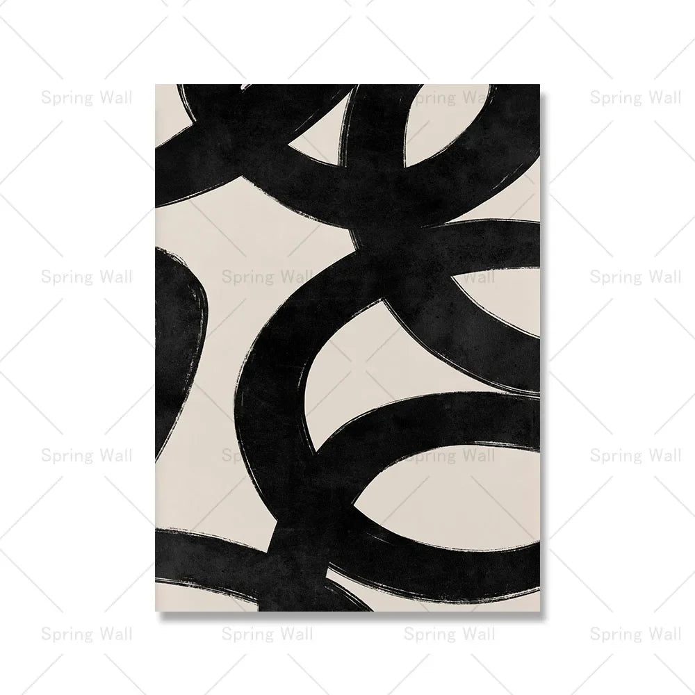 Abstract modern art for minimalist wall decoration - 20x25cm Unframed / Image 1