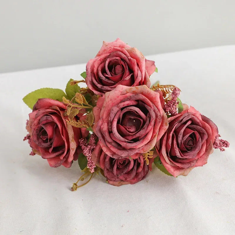 Bouquet of artificial rose wines for garden decoration - view 3