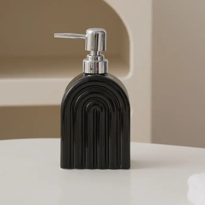 Ceramic soap dispenser for shampoo and portable water - B