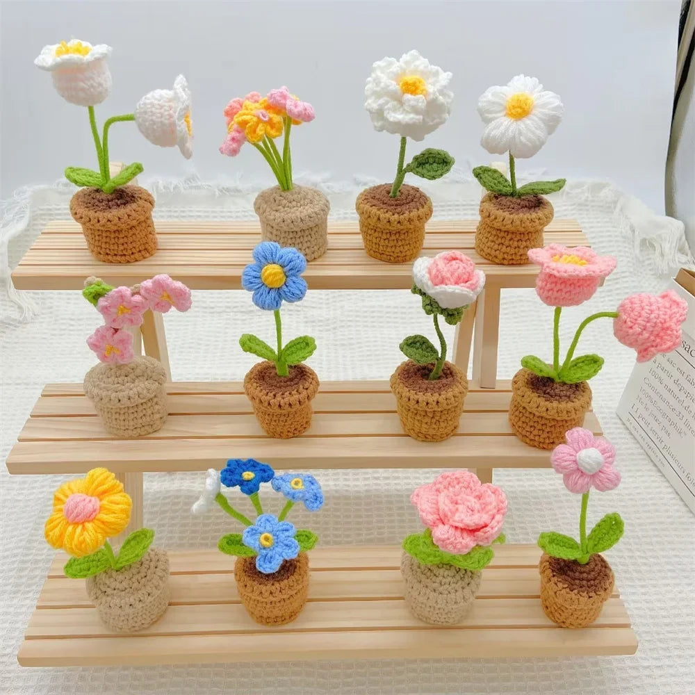 Handmade pot plant for decorative gift of Saint valentine - view 5