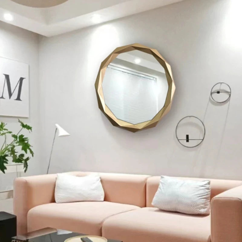 Round decorative mirrors for makeup and interior decoration - view 3