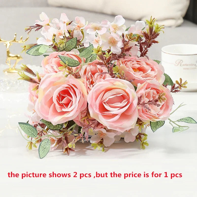 Bouquet of artificial flowers for elegant interior decoration - Pink