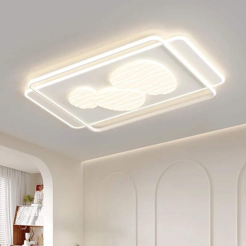Modern led ceiling for interior decoration and elegant light fixtures - view 4