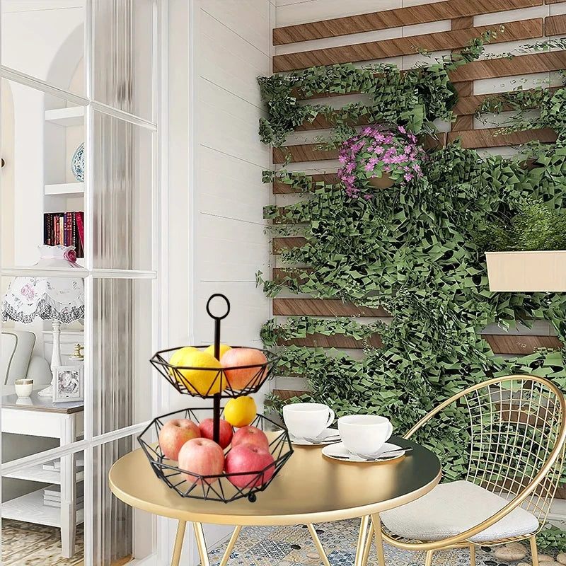 Multifunctional iron fruit basket for kitchen and office - view 4