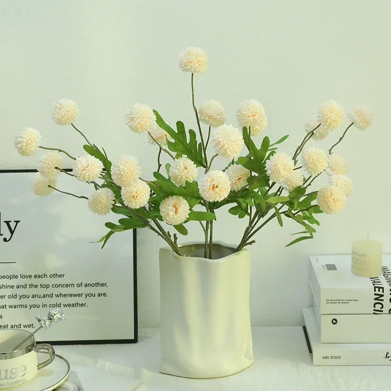 Artificial chrysanthemum branch for elegant floral decoration