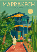 Retro poster of famous monuments of the world's cities - 46 / A3 16.5 x 11.8 inches