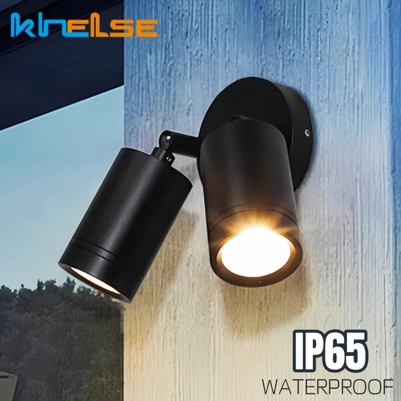Outdoor led spot double head waterproof for garden balcony fence - view 2