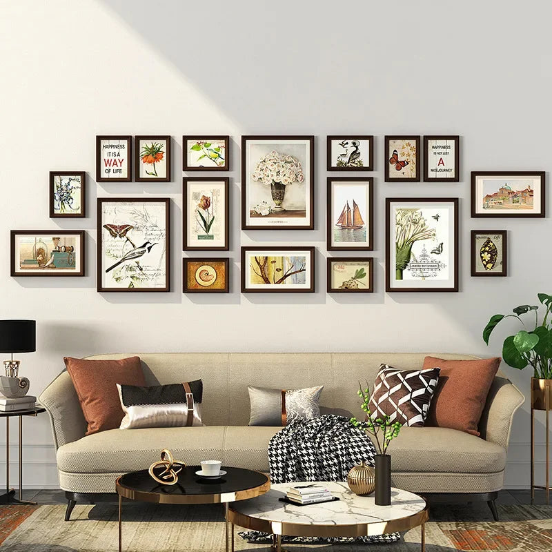 Set of creative photo frames for modern decoration - B-243x74CM
