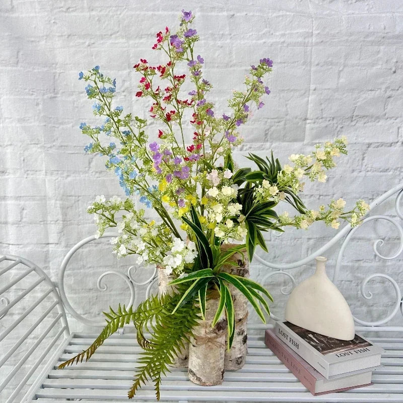 Artificial silk baby's breath branches for interior decoration - view 4