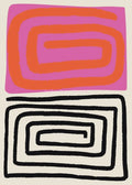 Reproduction of abstract coloured posters on decorative canvas - 60X80cm Unframed / 18
