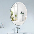 Decorative mirror in macrame oval for interior decoration - 45 60cm suspendu