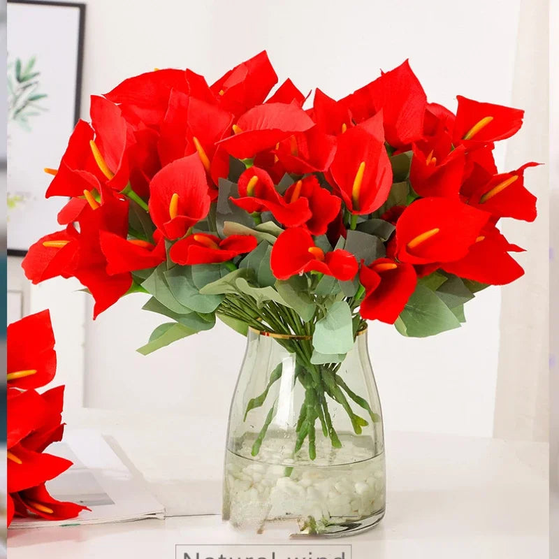Artificial calla lys bouquet for festive event decoration