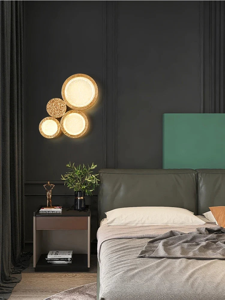 Refined Copper Wall Sconce with Decorative Mirror - view 6
