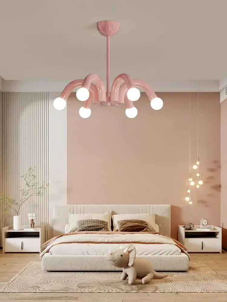 Modern milky white LED during light, living room, bedroom, children's room, creative decoration during light - view 5