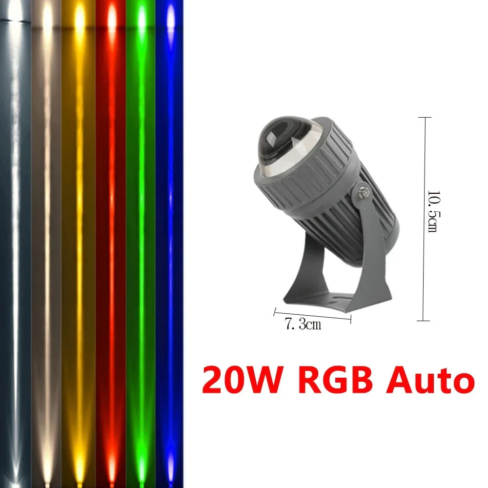 Waterproof outdoor led wall spotlights for landscaping lighting - 20W RGB Auto / AC85-265V