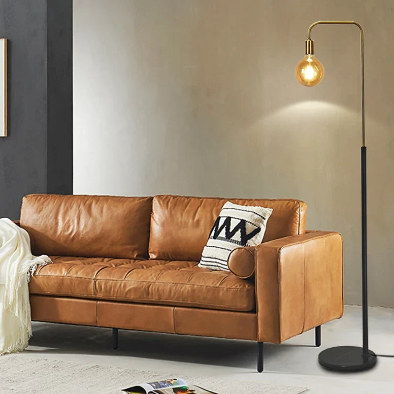 Retro brass floor lamp led minimalist creative design - view 2