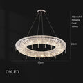 Decorative Crystal Chandelier for Interiors - Warm light / L60cm A